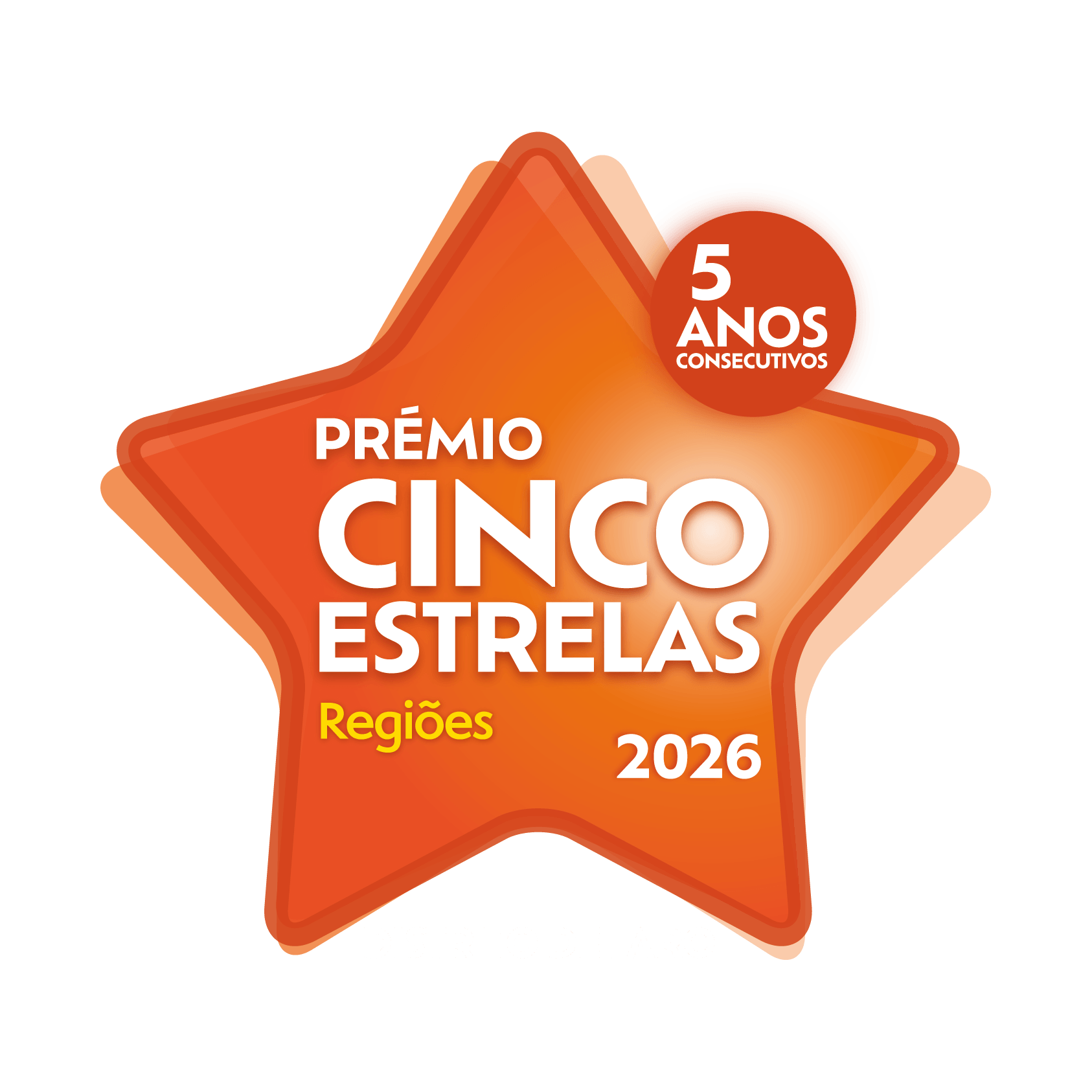 Prémio 5 Estrelas Região Faro - 5 Anos Consecutivos
